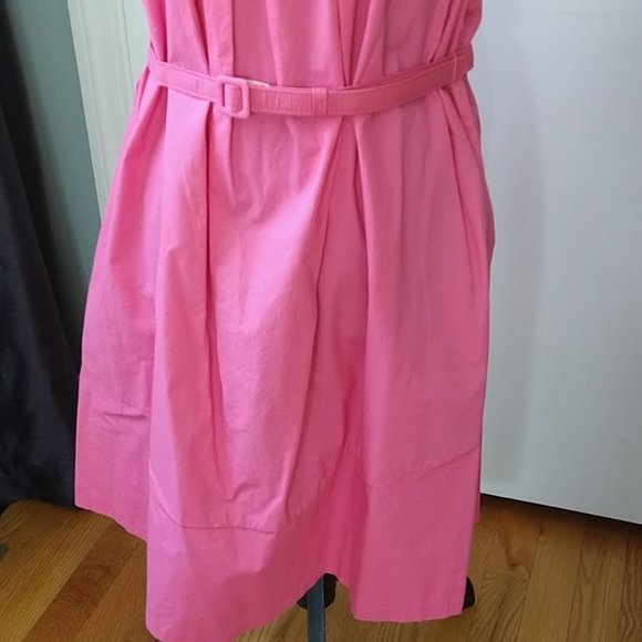 NWT Gap Pink Belted Cotton Sun Dress - Picture 9 of 10